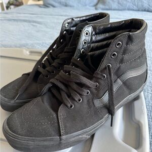 Vans Black High-Top Canvas Skate Sneakers